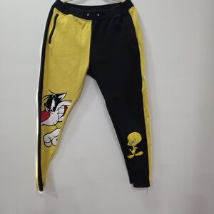 Warner Bros. Mens Yellow and Black Joggers